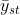 \bar{y}_{st}