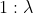 1:\lambda