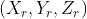 \left ( X_{r} ,Y_{r},Z_{r}\right )