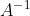 A^{^-1}