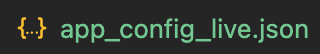 Live config value file