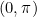 \small (0,\pi)