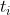t_{i}