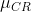 \mu_{C R}