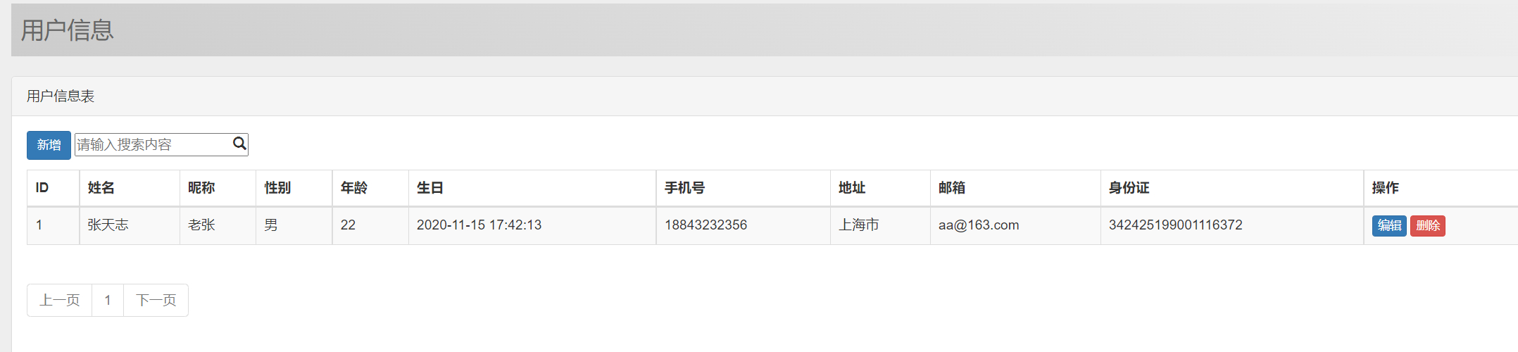 超级管理员-用户管理