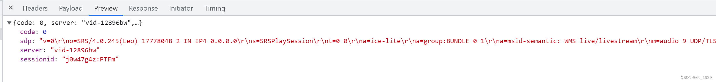 SRS返回的远端Answer