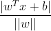 \frac{|w^Tx+b|}{||w||}