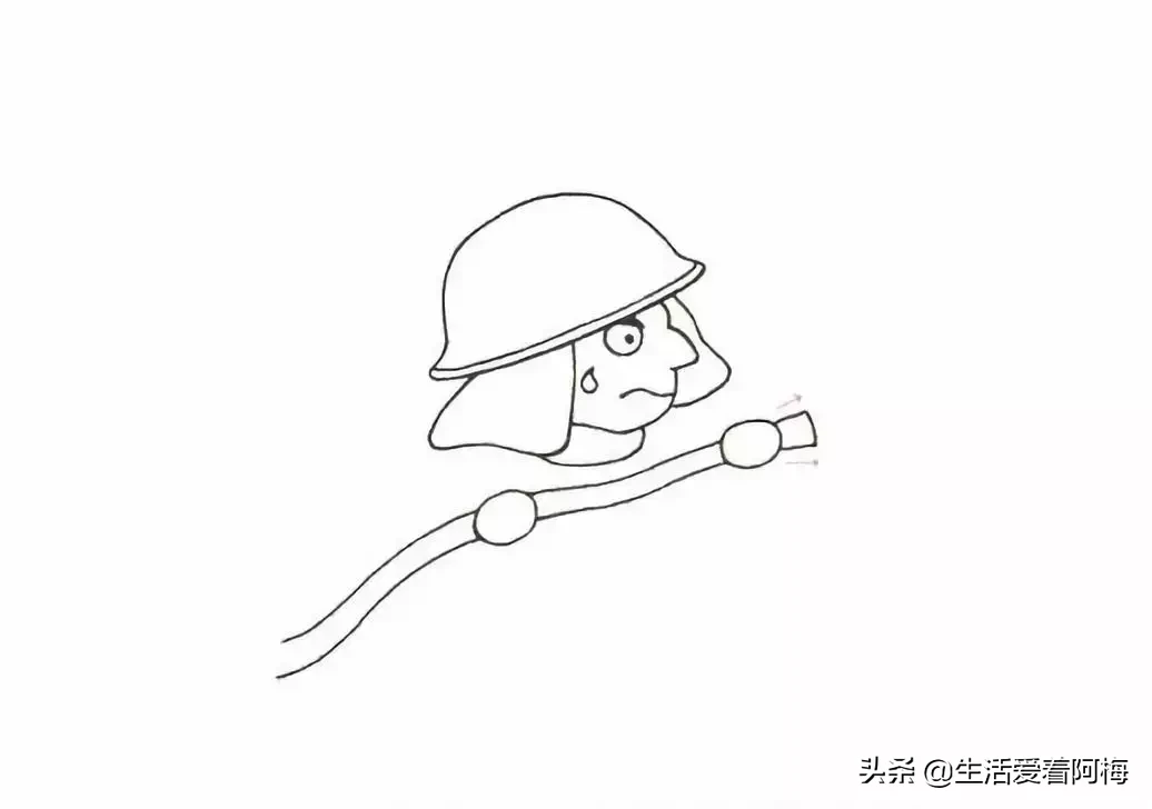 孩子们都喜欢的消防员出简笔画教程了，分享两种画法，收藏