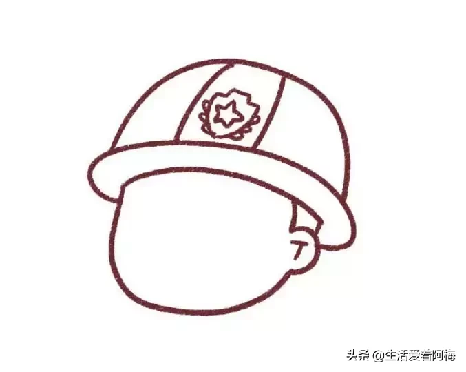 孩子们都喜欢的消防员出简笔画教程了，分享两种画法，收藏