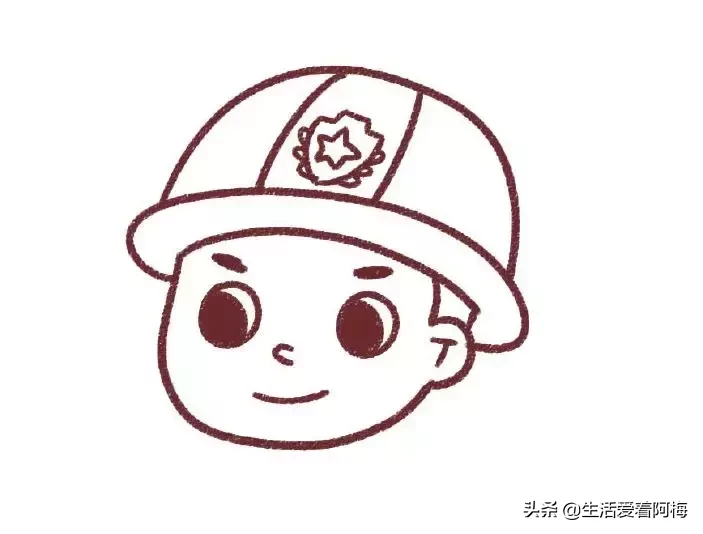 孩子们都喜欢的消防员出简笔画教程了，分享两种画法，收藏